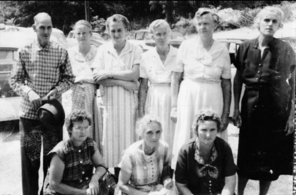 A group of adult women during the Great Depression